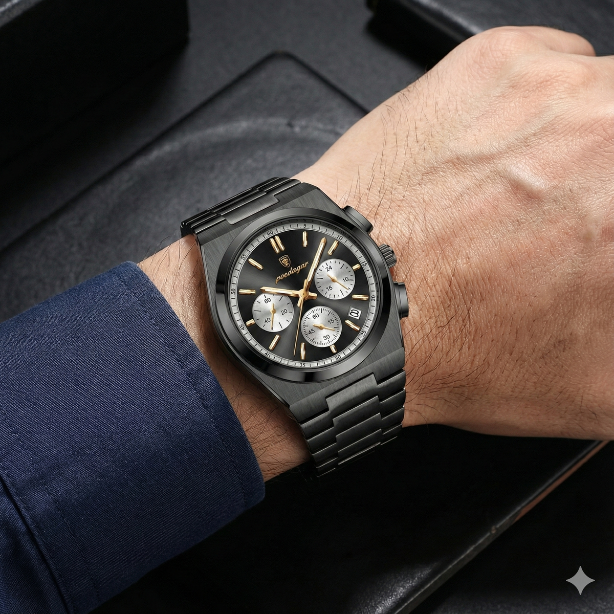Commander All Black®-horloge