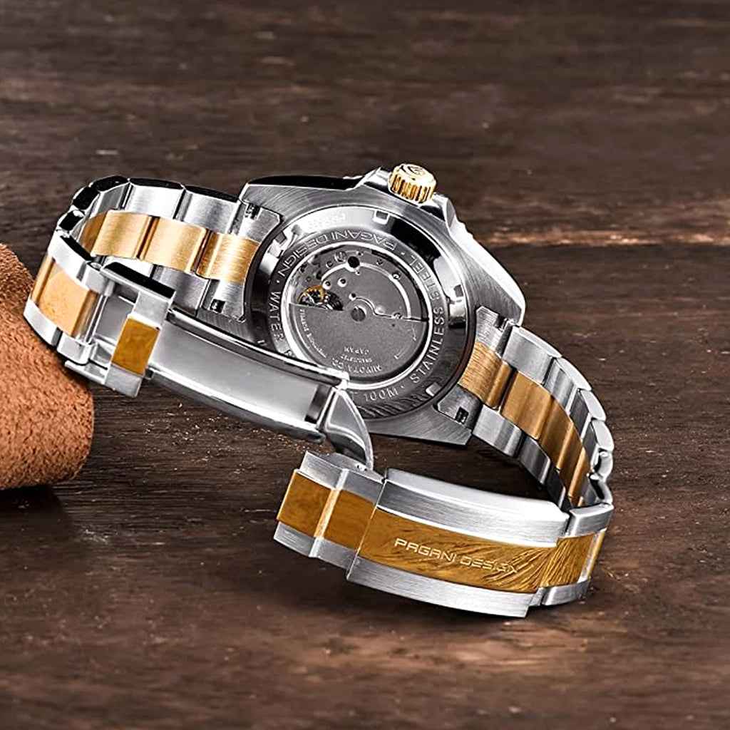 Design Nautilus Preto Dourado