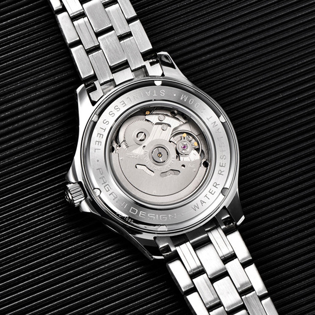 Relógio Design Veracius Branco com Bracelete de Aço