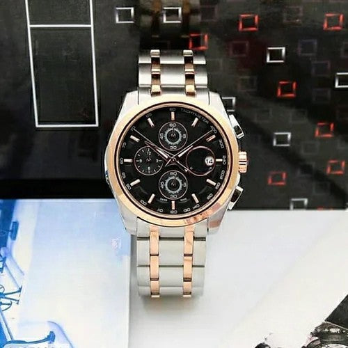 Silver Dial Analog Chronograph Men's Watch