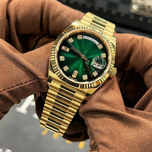 Day-Date  Automatic Green Dial Men's Watch