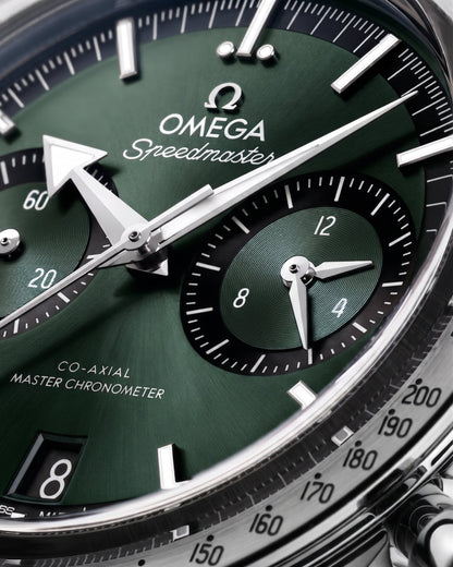 Speedmaster '57 Green 40.5mm läderrem