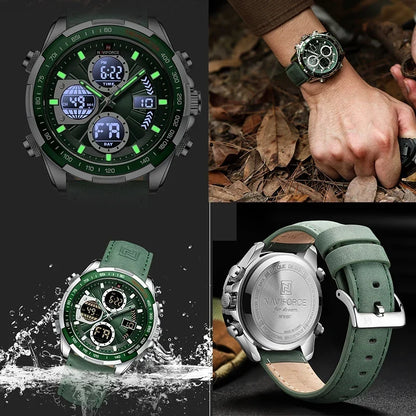 Vanguard Green Military Sports Watch