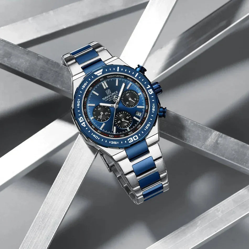 Maverick Watch - Modern Steel Chronograph