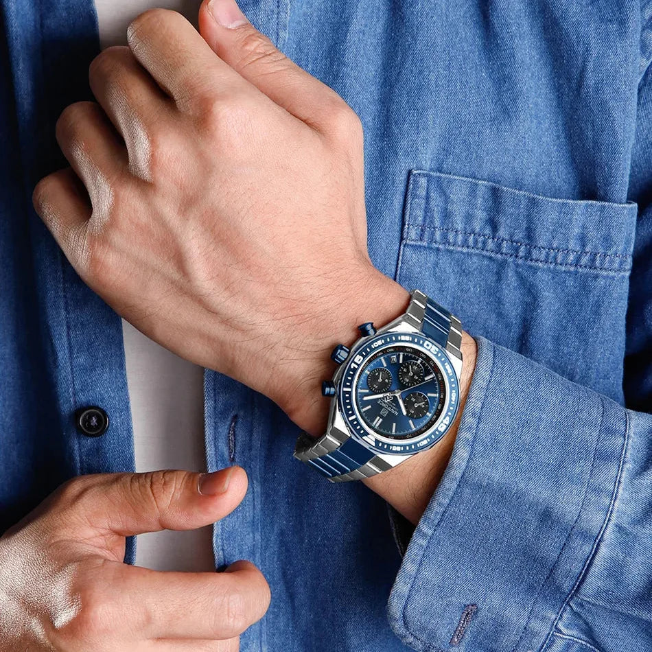 Maverick Watch - Modern Steel Chronograph