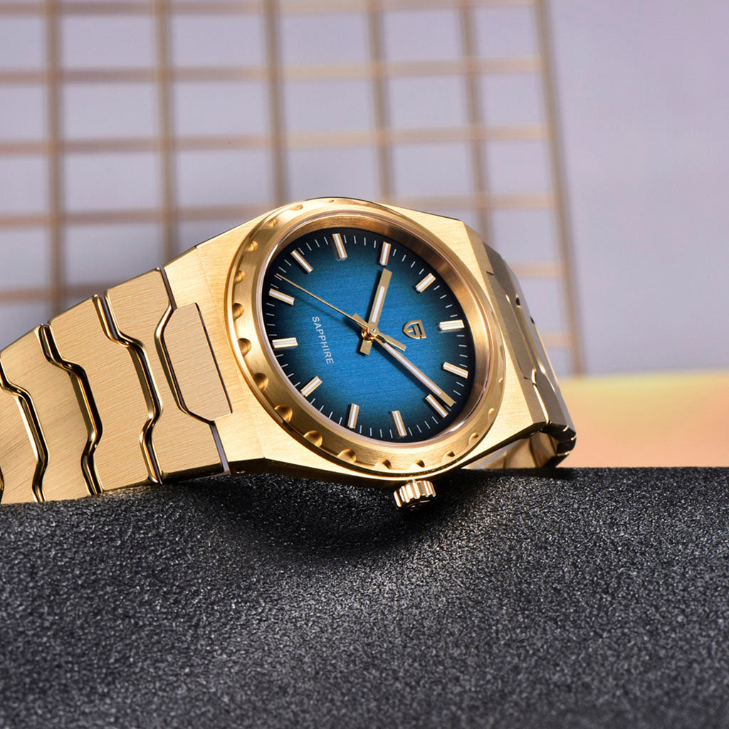 Design Drift Gold Blue