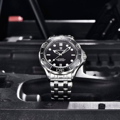 Design Veracius Black Stainless Steel Watch