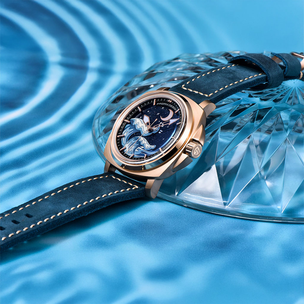 Design Wave Gold Blue