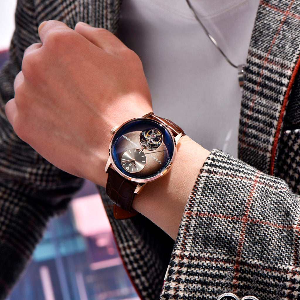 Design Tourbillon Gold Braun